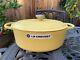 Le Creuset Oval Cast Iron Matte Yellow Mimosa 6.75 Qt 31 New Beautiful