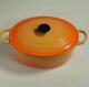 Le Creuset Oval Cocotte 25cm 3.5qt Orange Gradation Casserole Cast Iron