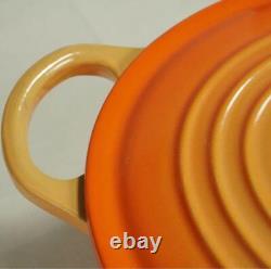 Le Creuset Oval Cocotte 25cm 3.5qt Orange Gradation Casserole Cast Iron