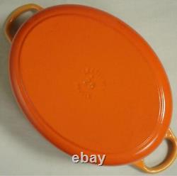 Le Creuset Oval Cocotte 25cm 3.5qt Orange Gradation Casserole Cast Iron