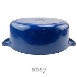 Le Creuset Oval Dutch Oven #23 Blue Enamel Cast Iron France 2.6L 2.75qt Kitchen