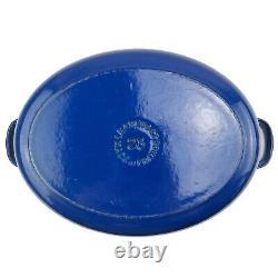 Le Creuset Oval Dutch Oven #23 Blue Enamel Cast Iron France 2.6L 2.75qt Kitchen