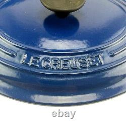 Le Creuset Oval Dutch Oven #23 Blue Enamel Cast Iron France 2.6L 2.75qt Kitchen