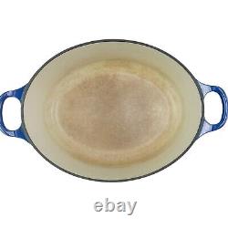 Le Creuset Oval Dutch Oven #23 Blue Enamel Cast Iron France 2.6L 2.75qt Kitchen