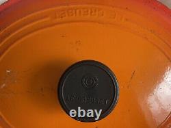 Le Creuset Oval Dutch Oven 6.4L 6.75qt 12 Orange Flame Enamel Cast Iron FRANCE