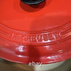 Le Creuset Oval Dutch Oven Red Enamel Cast Iron #29 France w Lid