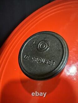 Le Creuset Oval Dutch Oven Red Enamel Cast Iron #29 France w Lid