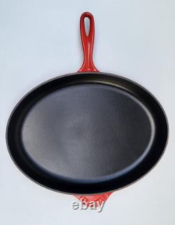 Le Creuset Oval Skillet 15.75 In Cerise New Seconds