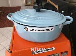 Le Creuset RARE Sky Blue 2.75qt Oval Dutch Oven Cast Iron