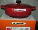 Le Creuset Red 3-1/2 Qt (3.4L) Wide Oval Dutch Oven-#27 NEW