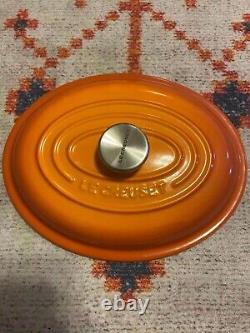 Le Creuset Shallow Casserole Oval 21cm Marronnier Cast Iron