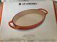 Le Creuset Signature 3 QT Cherry Red Enameled Cast Iron Oval Baker NEW