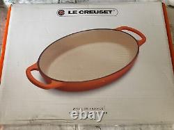 Le Creuset Signature 3 QT Cherry Red Enameled Cast Iron Oval Baker NEW