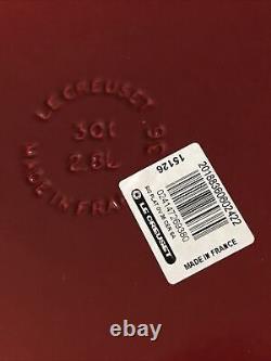 Le Creuset Signature 3 QT Cherry Red Enameled Cast Iron Oval Baker NEW