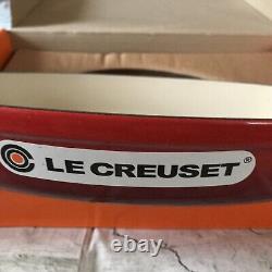 Le Creuset Signature 3 QT Cherry Red Enameled Cast Iron Oval Baker NEW