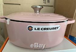 Le Creuset Signature Cast Iron 27cm Oval Casserole Chiffon Pink (BNIB)