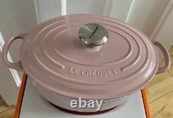 Le Creuset Signature Cast Iron 27cm Oval Casserole Chiffon Pink (NO BOX)