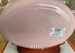 Le Creuset Signature Cast Iron 27cm Oval Casserole Chiffon Pink (NO BOX)