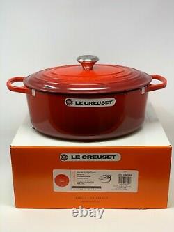 Le Creuset Signature Cast Iron 6 3/4-qt Oval Dutch Oven, Cherry Red