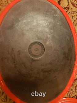 Le Creuset Signature Cast Iron 6.75 Quart Oval Dutch Oven, Flame