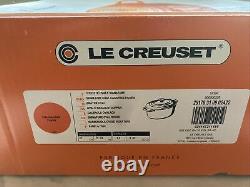 Le Creuset Signature Cast Iron 6.75 Quart Oval Dutch Oven, Flame, 1st Quality