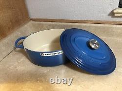 Le Creuset Signature Cast Iron 6.75 Quart Oval Dutch Oven, Marseille NEW