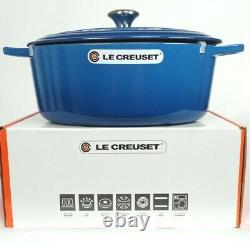 Le Creuset Signature Cast Iron 8 Qt Oval Dutch Oven Marseille Blue NEW