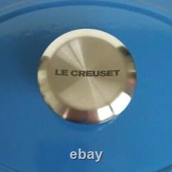 Le Creuset Signature Cast Iron 8 Qt Oval Dutch Oven Marseille Blue NEW