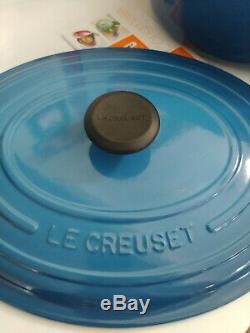 Le Creuset Signature Cast Iron 8 Quart Oval Dutch Oven, Marseille NEW