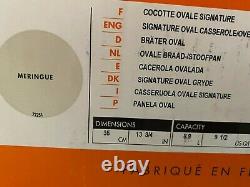 Le Creuset Signature Cast Iron 9.5 Quart Oval Dutch Oven, Meringue