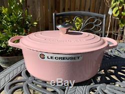 Le Creuset Signature Cast Iron Oval Dutch Oven Chiffon Pink 5 Qt 29 New