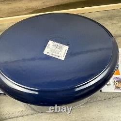 Le Creuset Signature Enameled Cast Iron Oval Dutch Oven 6 3/4 qt. Lapis Scuffed