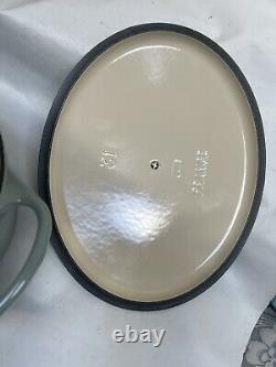 Le Creuset Signature Enameled Cast Iron Oval Dutch Oven 6.75 Qt Sea Salt #31