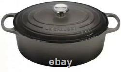 Le Creuset Signature Oval Casserole Oven 6.75qt Cast Iron Oyster Grey New