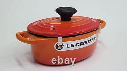 Le Creuset Signature Oval Dutch Oven 1 qt Flame Orange