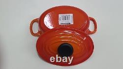 Le Creuset Signature Oval Dutch Oven 1 qt Flame Orange