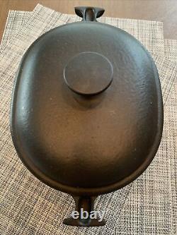 Le Creuset Vintage Oval Cast Iron Matte Black Enzo Mari La Mama Cocotte 21