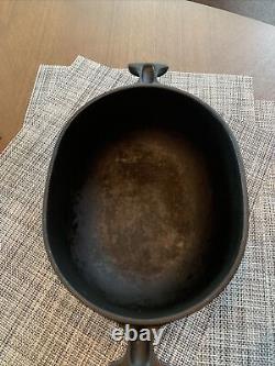 Le Creuset Vintage Oval Cast Iron Matte Black Enzo Mari La Mama Cocotte 21