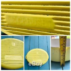 Le Creuset Vintage Yellow Cast Iron Oval Casserole Pot 5Ltr Approx 30 cm X 23 Cm