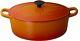 Le Creuset cast iron enameled pot, cotto oval 25 cm orange gas oven 2502-25-09