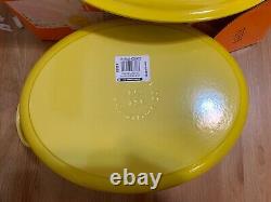 Le Creuset cast iron oval casserole oven withlid 13 7.5L 8QT soleit new with box