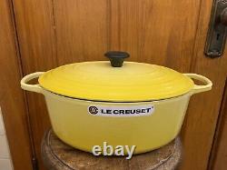 Le Creuset cast iron oval casserole oven withlid 13 7.5L 8QT soleit new with box
