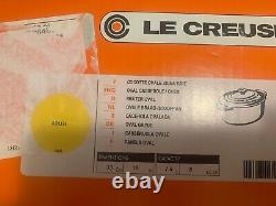 Le Creuset cast iron oval casserole oven withlid 13 7.5L 8QT soleit new with box