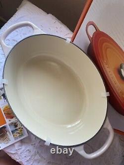 Le creuset Shell Pink oval cast iron 25 new with box