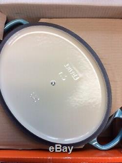 Le creuset oval caserole/dutch oven with lid TURQUOISE