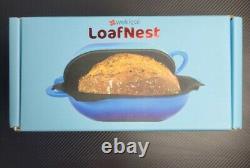 LoafNest Incredibly Easy Artisan Bread Cast Iron Dutch Blue Gradient