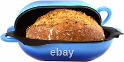 LoafNest Incredibly Easy Artisan Bread Kit. Cast Iron Dutch Blue Gradient