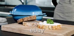 LoafNest Incredibly Easy Artisan Bread Kit. Cast Iron Dutch Blue Gradient
