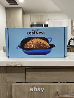 LoafNest Incredibly Easy Artisan Bread Kit. Cast Iron Dutch Oven Blue Gradien