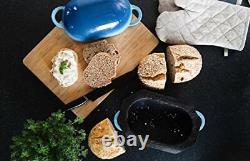 LoafNest Incredibly Easy Artisan Bread Kit. Cast Iron Dutch Oven Blue Gradien